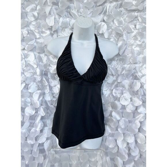 Lululemon Black RUCHED camisole XS Bra Top Yoga Workout Padded Club wear - Picture 4 of 9